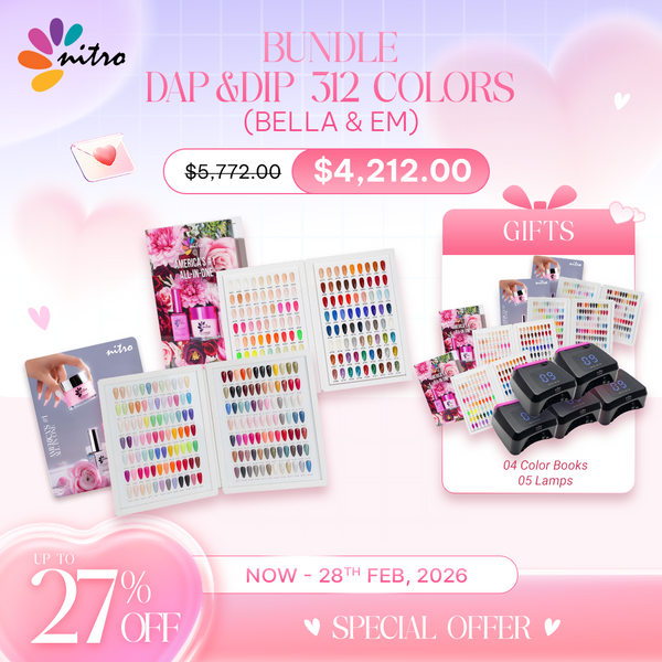 Bundle DAP&DIP 312 Colors - BELLA & EM Collections 3-in-1 + FREE GIFTS
