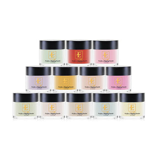 E Collection Acrylic & Dip Powders (72 Colors) - Premium Powder Collection