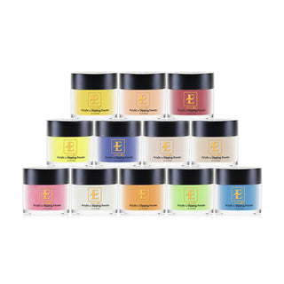 E Collection Acrylic & Dip Powders (72 Colors) - Premium Powder Collection