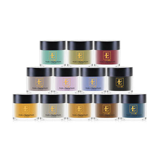 E Collection Acrylic & Dip Powders (72 Colors) - Premium Powder Collection
