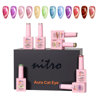 Aura Collection Cat Eye Gel Polish Set – 12 Colors
