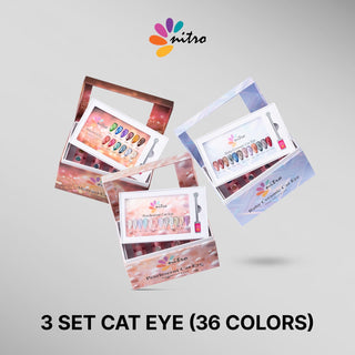 3 sets Cat Eye - 36 colors