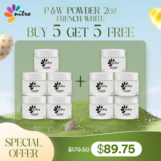 [BUY 5 GET 5 FREE] Nitro P&W Powder - French White (2 oz)