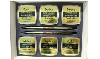 Mythic Builder Gel Collection Set – 6 colors + 2 Dual Brushes