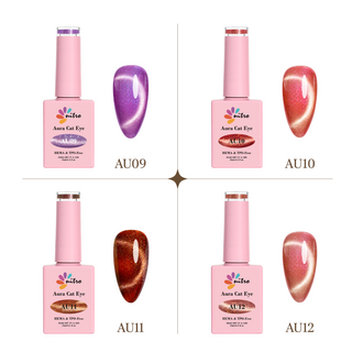 Bundle Aura Cat Eye Collection (12 colors) + Luxcore Curing Lamp