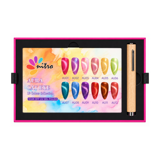 Bundle Aura Cat Eye Collection (12 colors) + Luxcore Curing Lamp