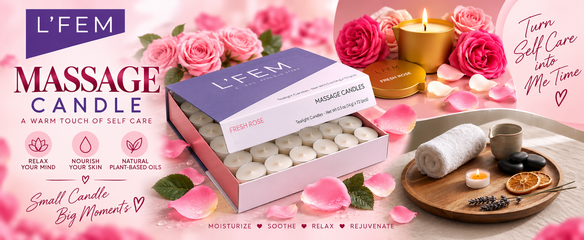 L'Fem Massage Candle Tealight .5oz Box/72pcs mobile enhanced brand content image 1