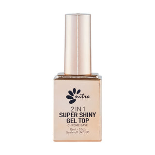 Super Shiny Non-Cleanse Gel Top Chrome Base – Nitro Nails