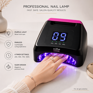 Luxcore 72W Cordless UV/LED Nail Lamp – Professional Rechargeable Nail Curing Lamp