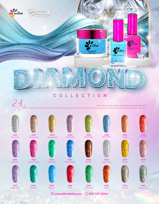 Diamond Collection -  Gel & Lacquer Duo #A124 - Purple Rain