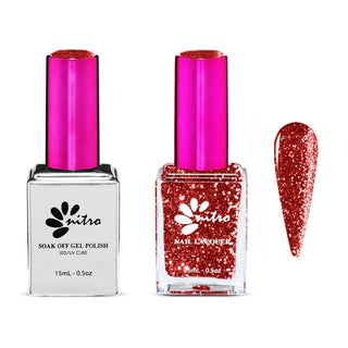Diamond Collection -  Gel & Lacquer Duo #A128 - Scarlet