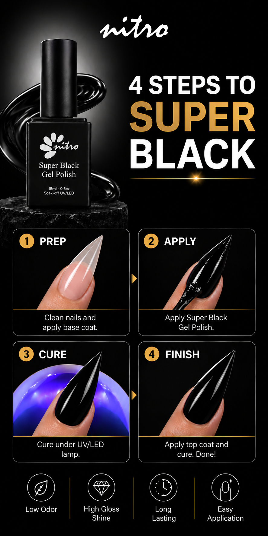 Super Black Gel 0.5 oz mobile enhanced brand content image 2