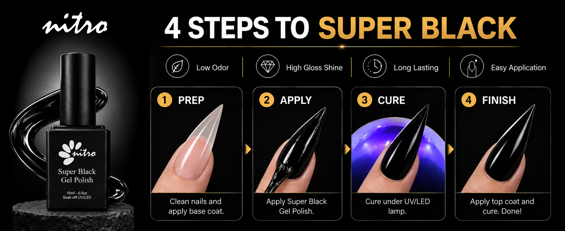 Super Black Gel 0.5 oz enhanced brand content image 2