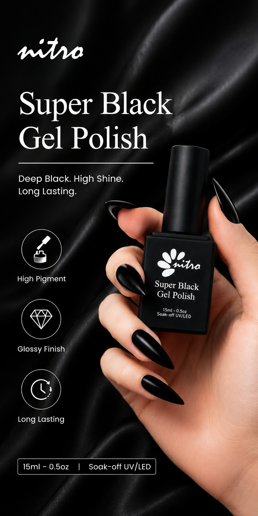 Super Black Gel 0.5 oz mobile enhanced brand content image 1