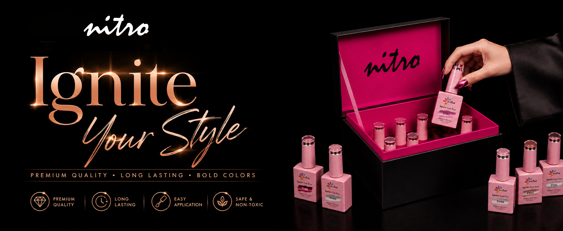 Ignite Collection Cat Eye Gel Polish Set – 12 Colors enhanced brand content image 1