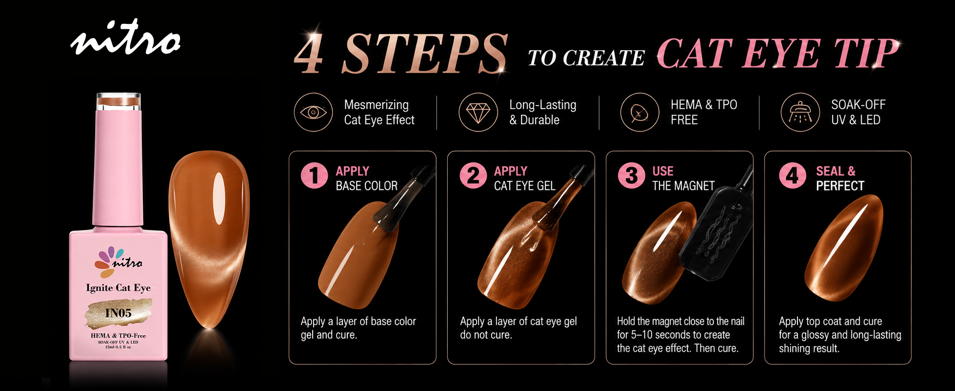 Ignite Collection Cat Eye Gel Polish Set – 12 Colors enhanced brand content image 3