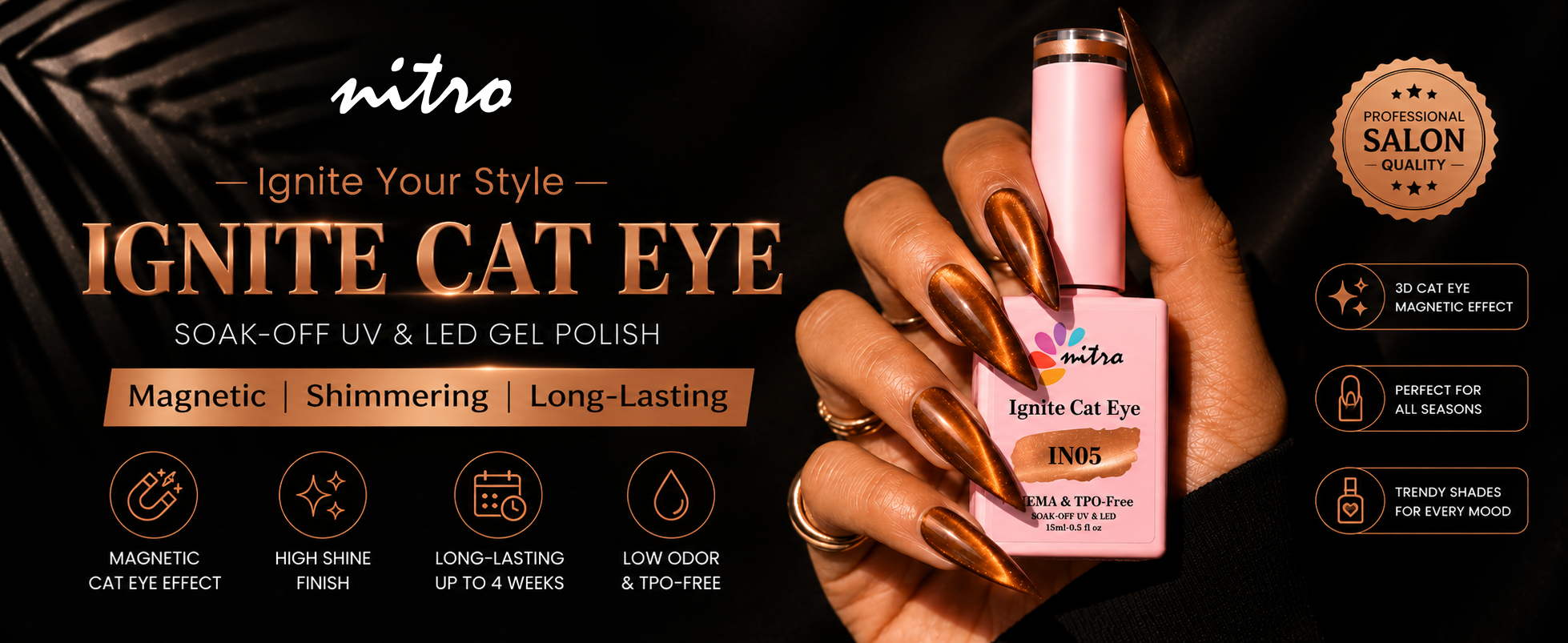 Ignite Collection Cat Eye Gel Polish Set – 12 Colors enhanced brand content image 2