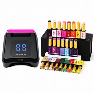 Bundle Gel Gel Art Liner 24 Colors + LuxCore UV/LED Curing Lamp