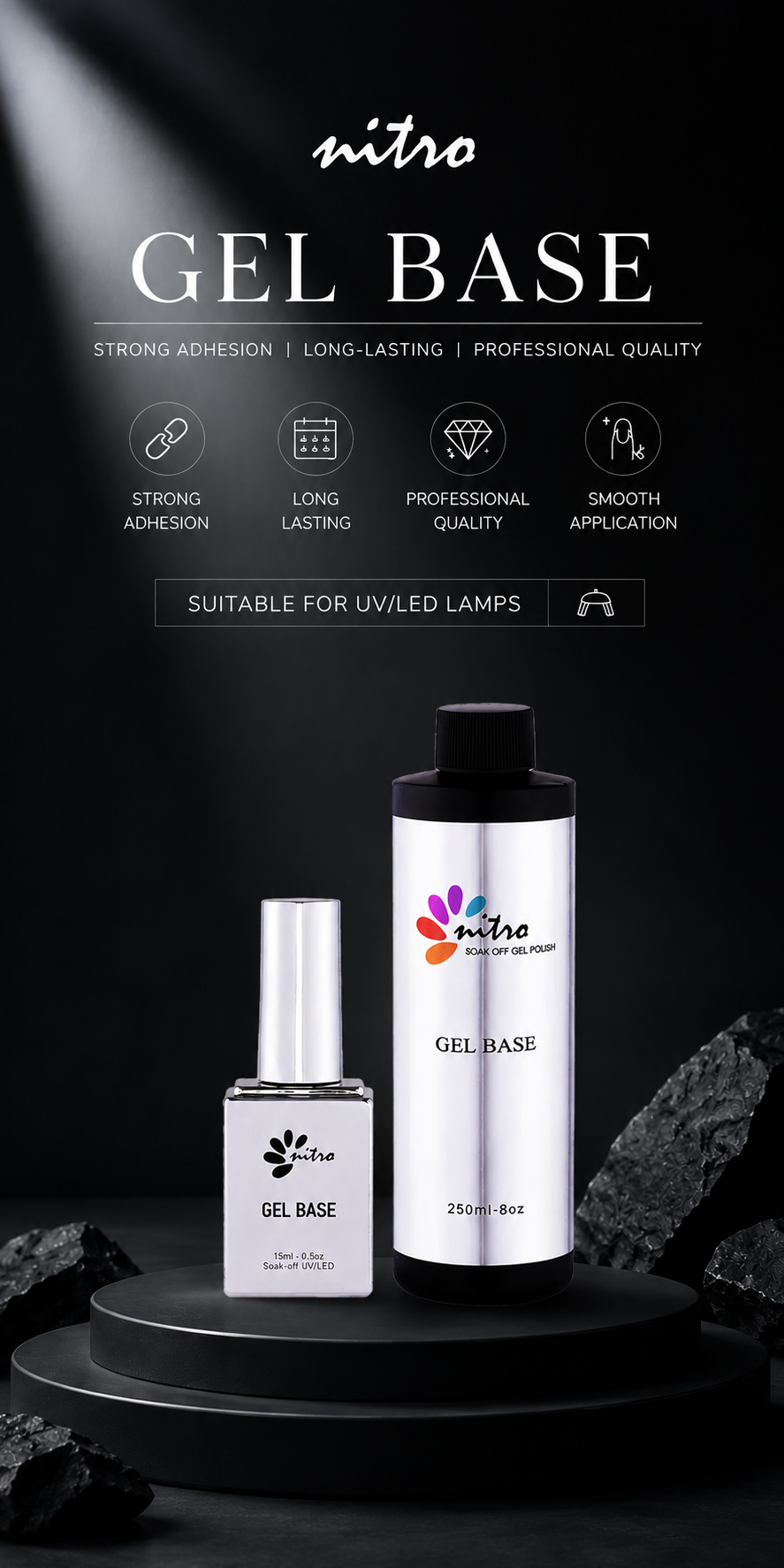 Nitro Base Gel Refill 8 oz mobile enhanced brand content image 1