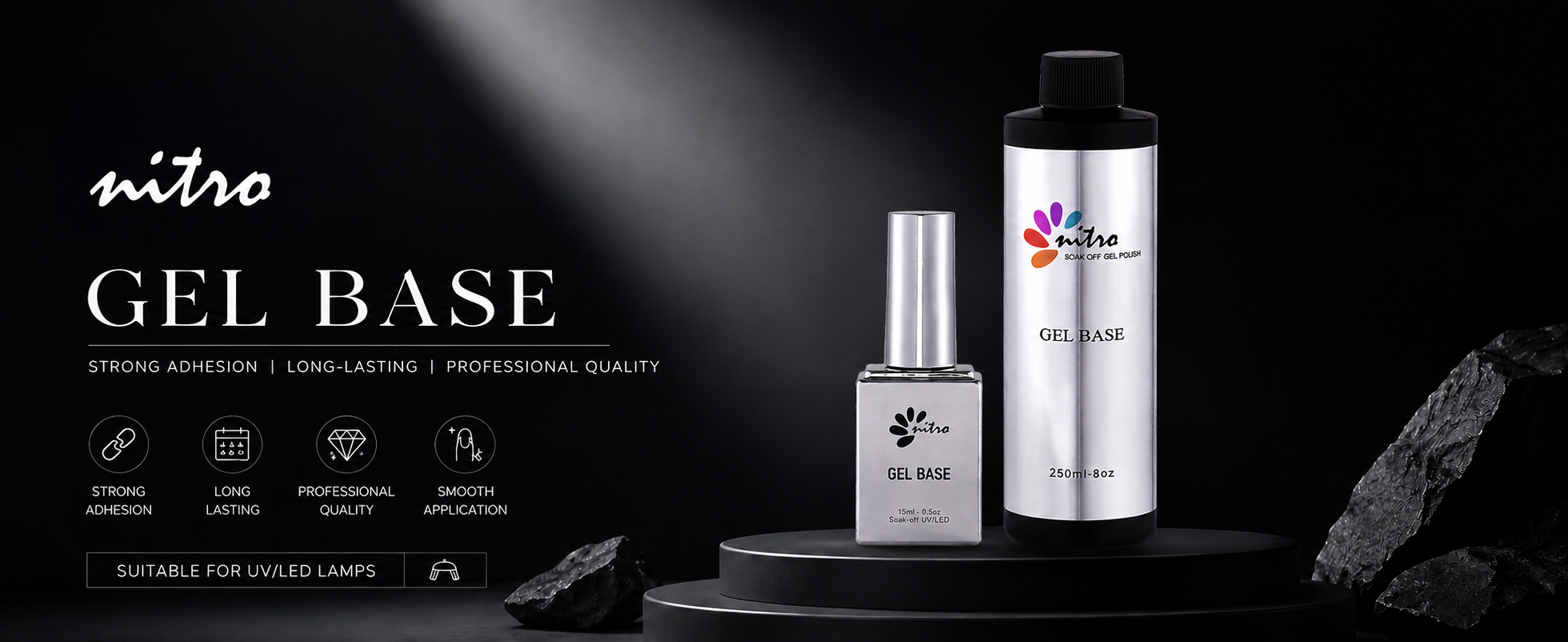 Nitro Base Gel Refill 8 oz enhanced brand content image 1