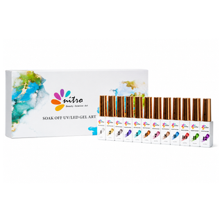 EM Collection – Gel & Lacquer Duos (168 Colors) – FREE Gel Art Glitter Set (12 Colors)