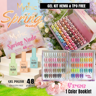 Mythic Spring Nude Gel Collection Set – 48 colors + 1 Booklet
