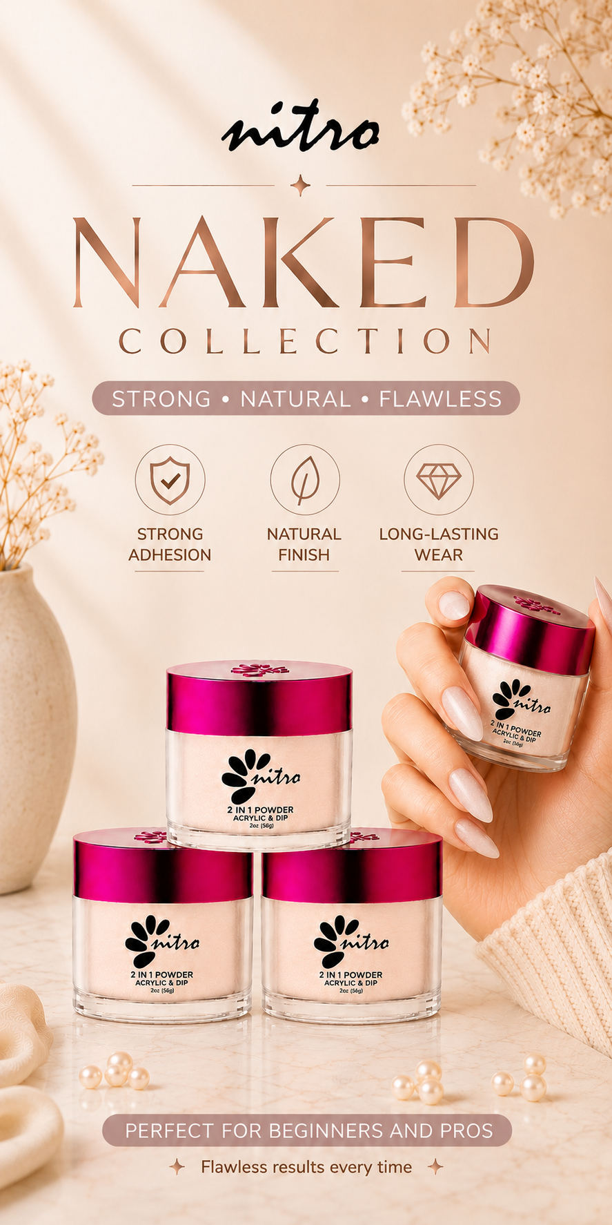 Bella Collection - Naked Collection Acrylic & Dipping Powder (2oz) mobile enhanced brand content image 1