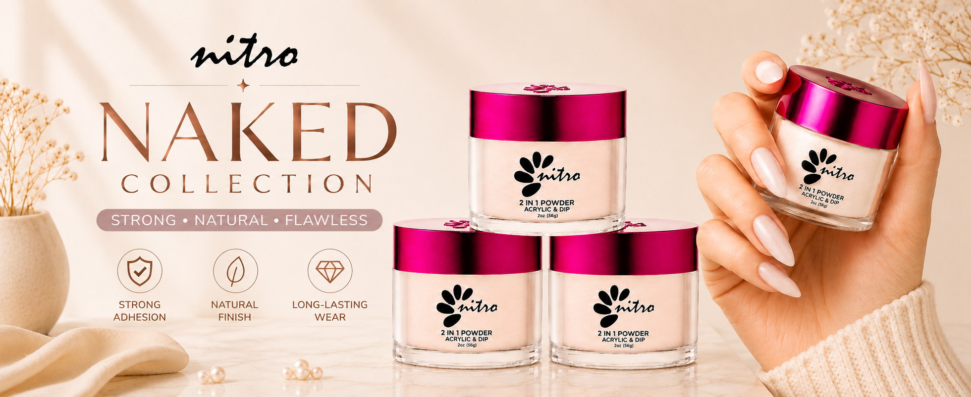 Bella Collection - Naked Collection Acrylic & Dipping Powder (2oz) enhanced brand content image 1