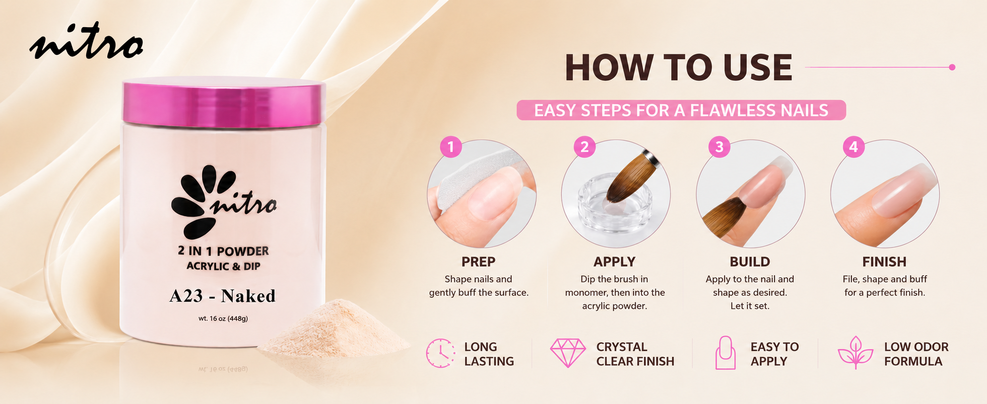 Bella Collection - Naked Collection Acrylic & Dipping Powder (16oz) enhanced brand content image 2