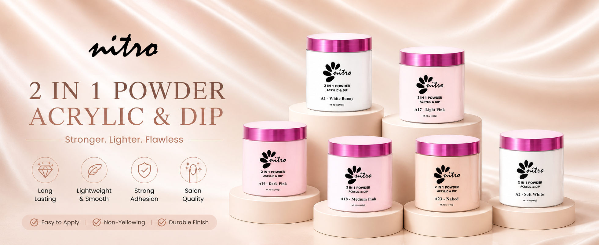 Bella Collection - Naked Collection Acrylic & Dipping Powder (16oz) enhanced brand content image 1