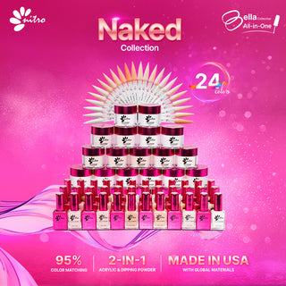 NAKED COLLECTION ALL-IN-1 GEL, LACQUER, & ACRYLIC/DIPPING POWDER (24 COLORS) *SPECIAL GIFT*