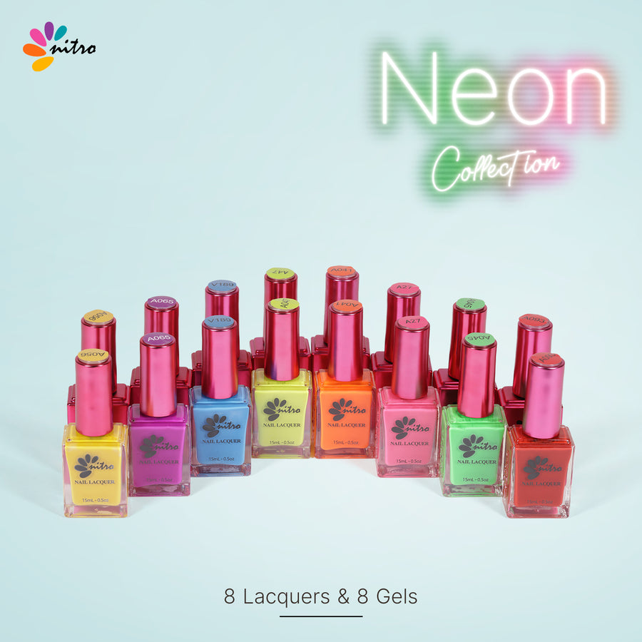 Neon Set - Gel & Lacquer (8 colors)