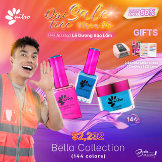 Bella Collection All-In-1 Gel, Lacquer, & Acrylic/Dipping Powder (144 Colors) *SPECIAL GIFT*