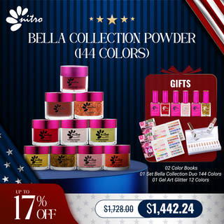 Bella Acrylic/Dipping Powder 144 Colors (FREE Bella Gel/Lacquer 144 Colors)