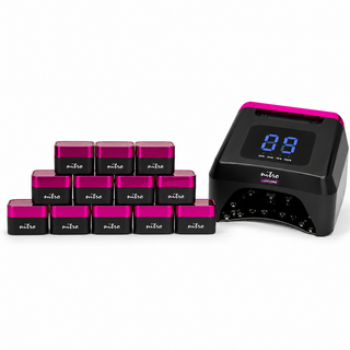 Builder In Jar Bundle Set + LuxCore UV/LED Curing Lamp (12 Colors)