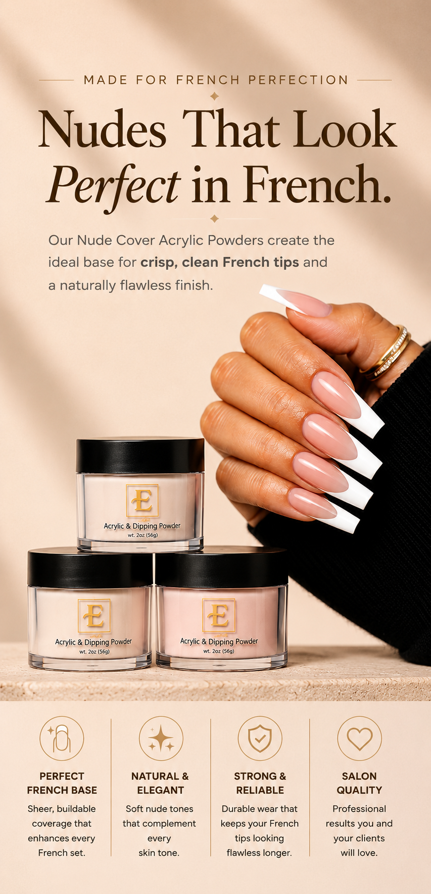 Premium Acrylic Powder 2oz - Nude Collection mobile enhanced brand content image 2