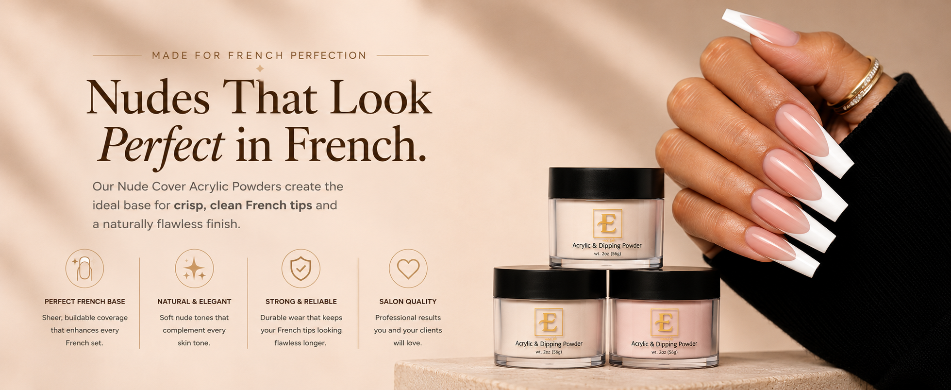 Premium Acrylic Powder 2oz - Nude Collection enhanced brand content image 2