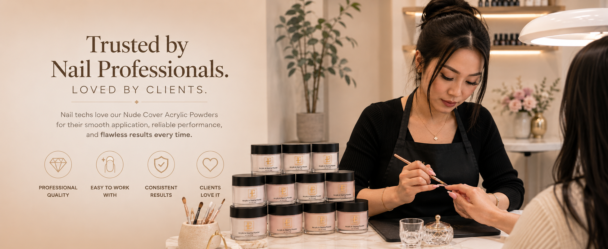 Premium Acrylic Powder 2oz - Nude Collection enhanced brand content image 3