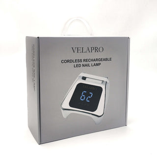 Velapro 72W Cordless Rechargeable UV LED Silver Nail Lamp