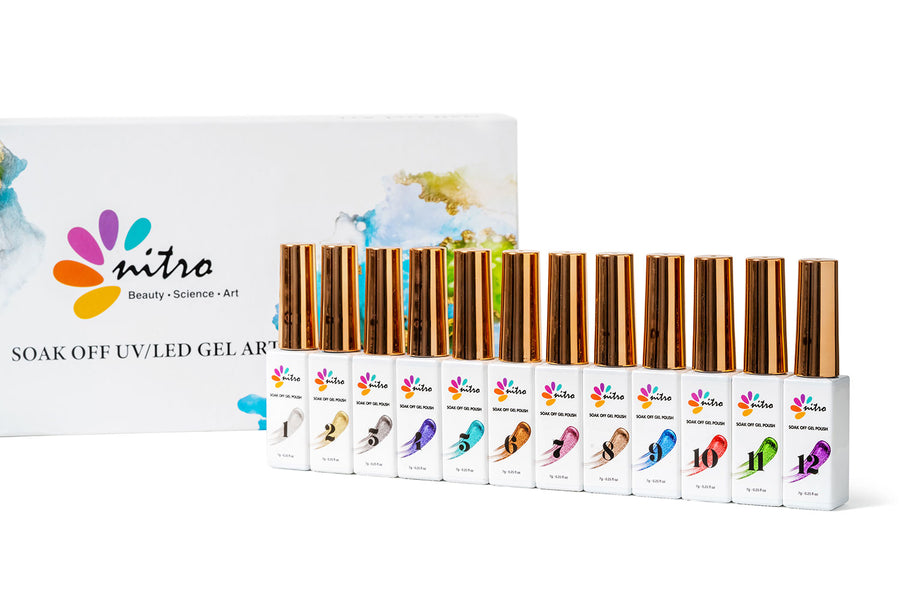 Glitter Gel Art Kit (12 Colors)