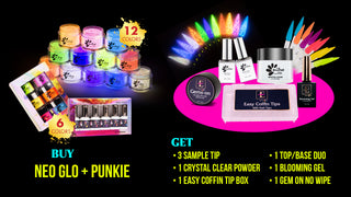 Neo Glo Powder (12 Colors) + Punkie Perfect Neon Powder & Gel (6 Colors) *Free Gift*